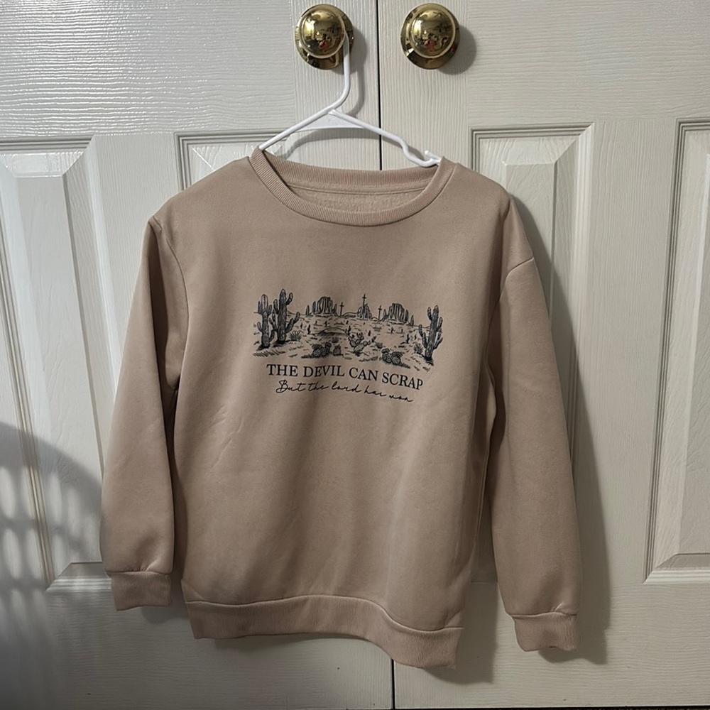 Tan Graphic Sweatshirt